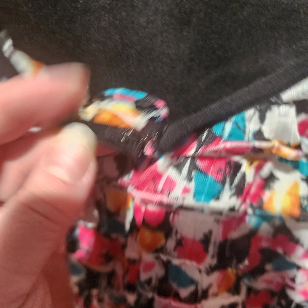 Multicolor Ruffled Cropped Statement Jacket 14/L - Picture 5 of 6